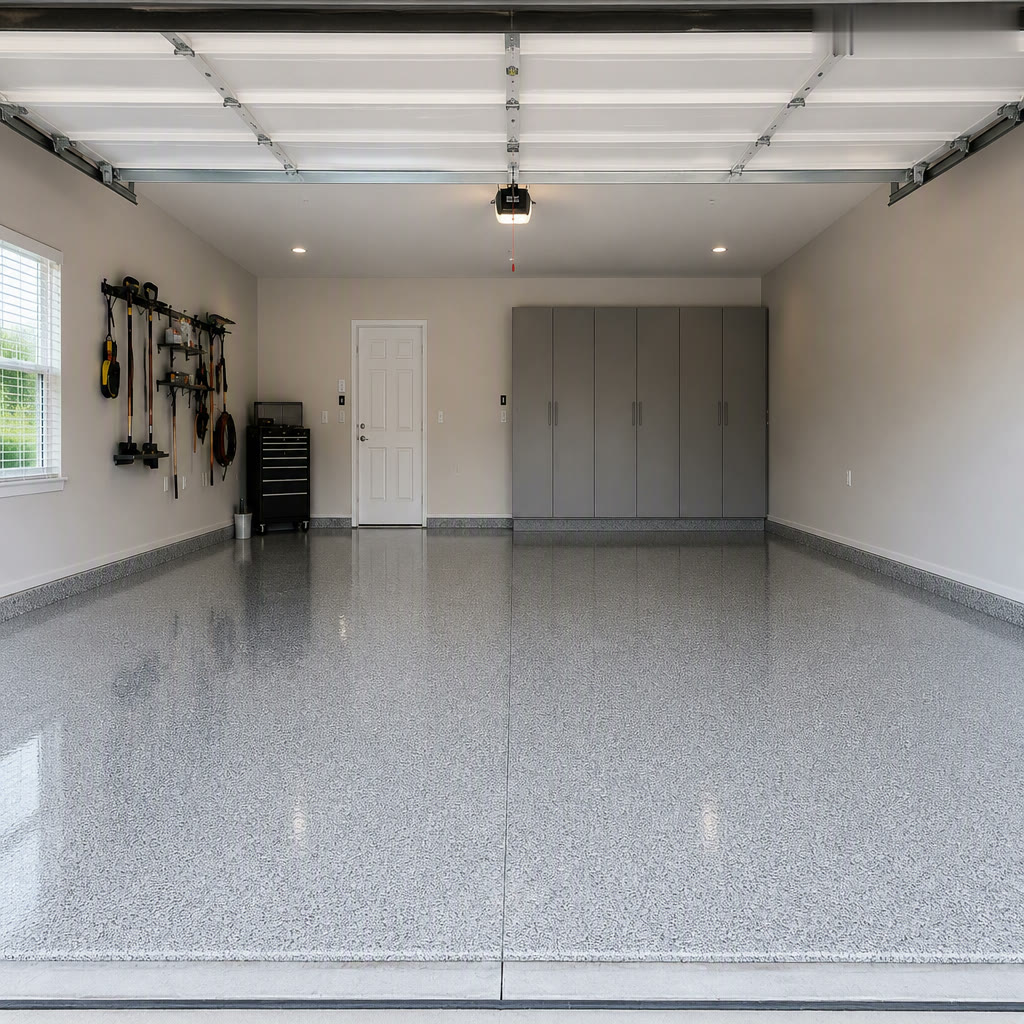 Epoxy garage floor in Chamblee, GA